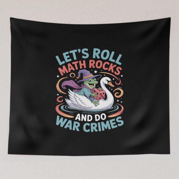Item preview, Frog Riding Goose Let's Roll Math Rocks and Do War Crimes designed and sold by KingsLife1994.