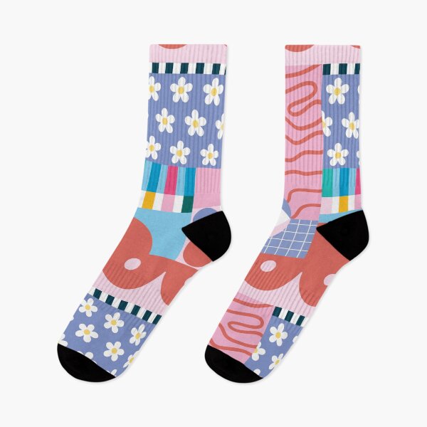 Item preview, Modern Memphis Patchwork Pattern designed and sold by GlitDesign.