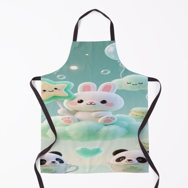 Item preview, Fluffy mint chubby bunny & Mint Macarons 3 designed and sold by DinsignStudio.