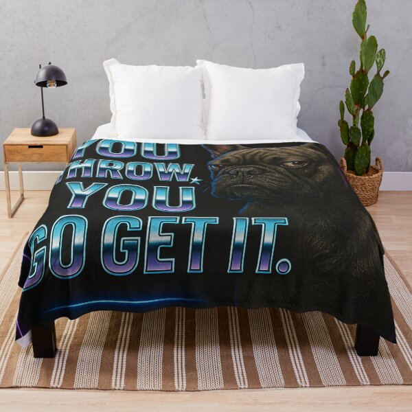 Item preview, Neon Frenchie: “You Throw, You Go” designed and sold by Savannarojas.