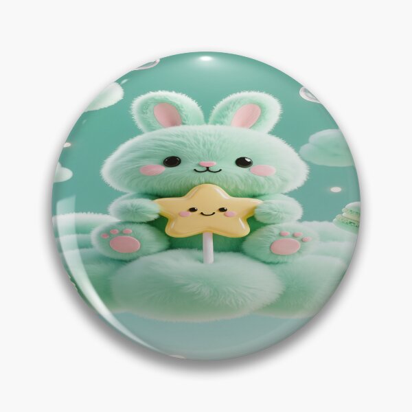 Item preview, Fluffy mint chubby bunny & Mint Macarons 4 designed and sold by DinsignStudio.
