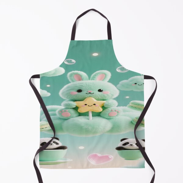 Item preview, Fluffy mint chubby bunny & Mint Macarons 4 designed and sold by DinsignStudio.