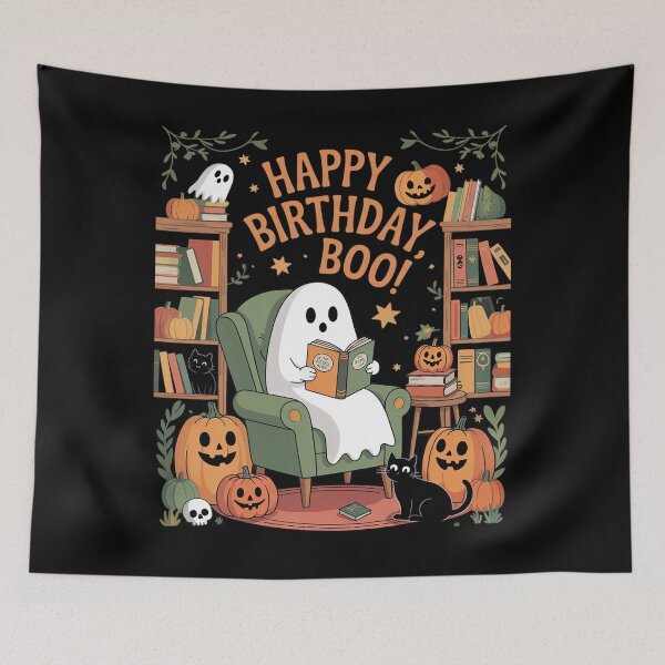 Item preview, Ghost Library Reading Books Halloween Men Women Kids  designed and sold by NeomiStoreSS.