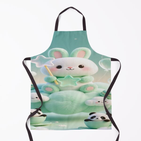 Item preview, Fluffy mint chubby bunny & Mint Macarons 5 designed and sold by DinsignStudio.