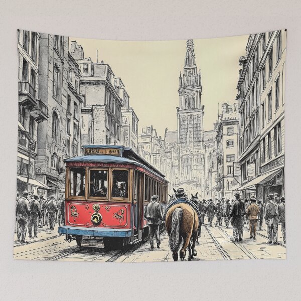 Item preview, Pencil Sketch of Old New York City, NYC designed and sold by Huskyyy Designs.