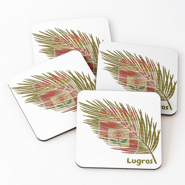 Item preview, Abstract Flag of Lugros – Feather Shape Design designed and sold by ArteJorge48.