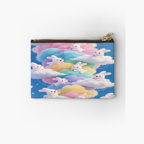 Item preview, Pastel-colored bunnie with colorful clouds 4 designed and sold by DinsignStudio.