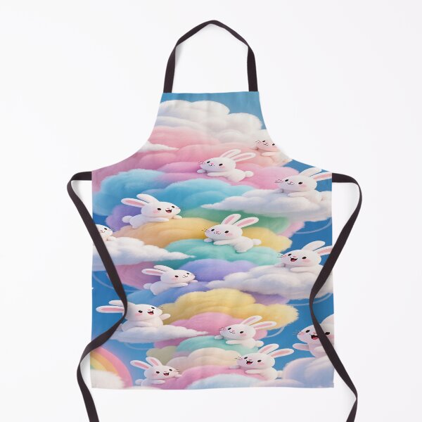 Item preview, Pastel-colored bunnie with colorful clouds 4 designed and sold by DinsignStudio.