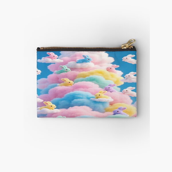 Item preview, Pastel-colored bunnie with colorful clouds 2    designed and sold by DinsignStudio.