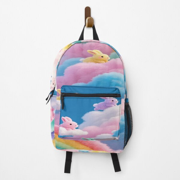 Item preview, Pastel-colored bunnie with colorful clouds 2 designed and sold by DinsignStudio.