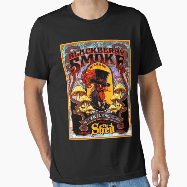 T-shirt Homme Cotton Blackberry Smoke - Coupe Classique, Manches Courtes, Col Rond