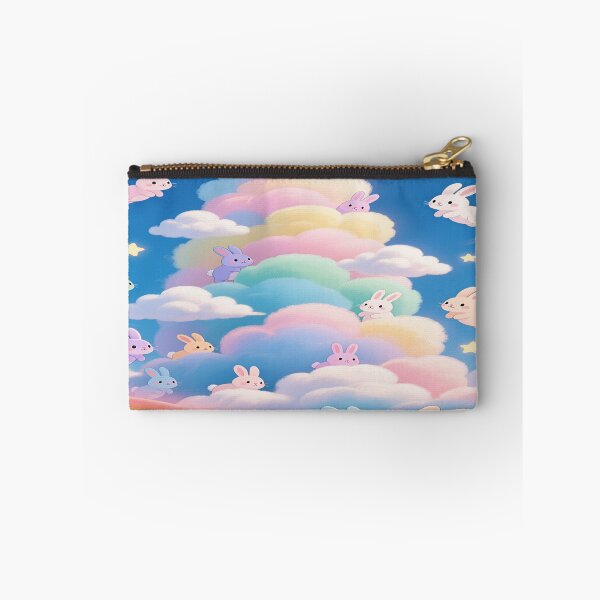 Item preview, Pastel-colored bunnie with colorful clouds   designed and sold by DinsignStudio.