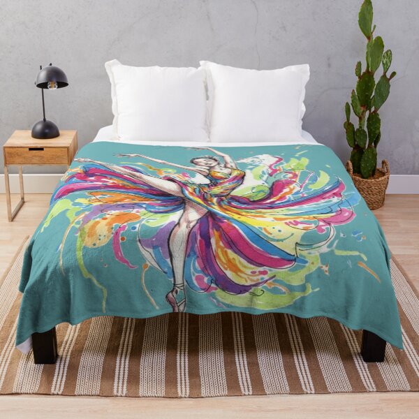 Item preview, Colorful Ballet Dancer Watercolor Illustration designed and sold by DroolWorthyUS.