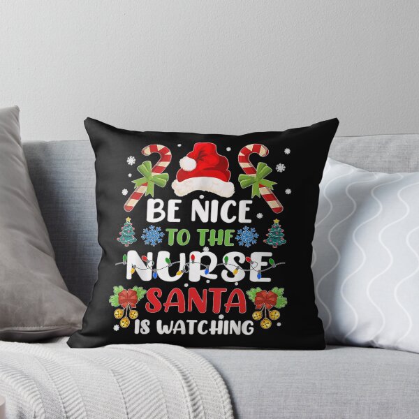 Item preview, Vintage The Be Nice is Santa Watching Retro Nurse Classic To Nurse Christmas designed and sold by FrankyTepper.