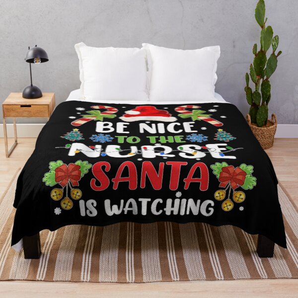 Item preview, Vintage The Be Nice is Santa Watching Retro Nurse Classic To Nurse Christmas designed and sold by FrankyTepper.