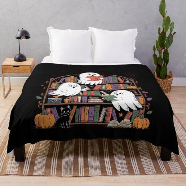 Item preview, Halloween Bookshelf Halloween Bookshelf Reading Books Tops  designed and sold by HuValverdeArt.