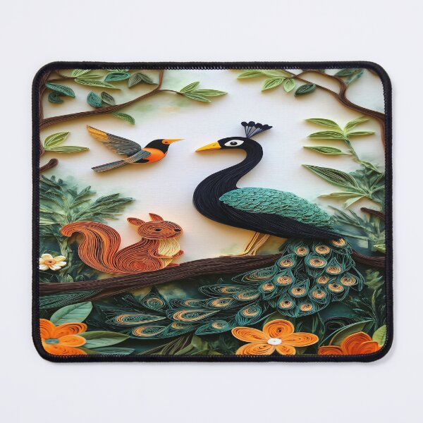 Item preview, Peacock artistic paper quilling 3 designed and sold by DinsignStudio.