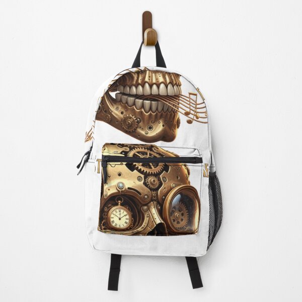 Item preview, The Steampunk Maestro: Golden Gear Skull Music Art designed and sold by MonaRose_Art.