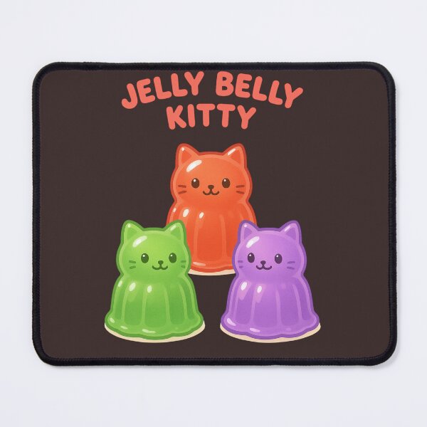 Item preview, 'Jelly Belly Kitty' Cat Funny Pun designed and sold by TroyTheTerrific.
