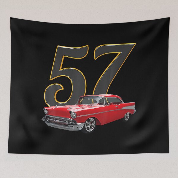 Item preview, 1957 57 Chevys Truck Bel Air Red Vintage Cars  designed and sold by ZackeryKuphal.