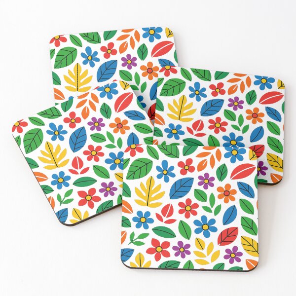 Item preview, Chromatic Garden – Colorful Leaf Pattern designed and sold by EugenioPrints.