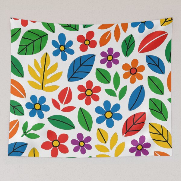 Item preview, Chromatic Garden – Colorful Leaf Pattern designed and sold by EugenioPrints.