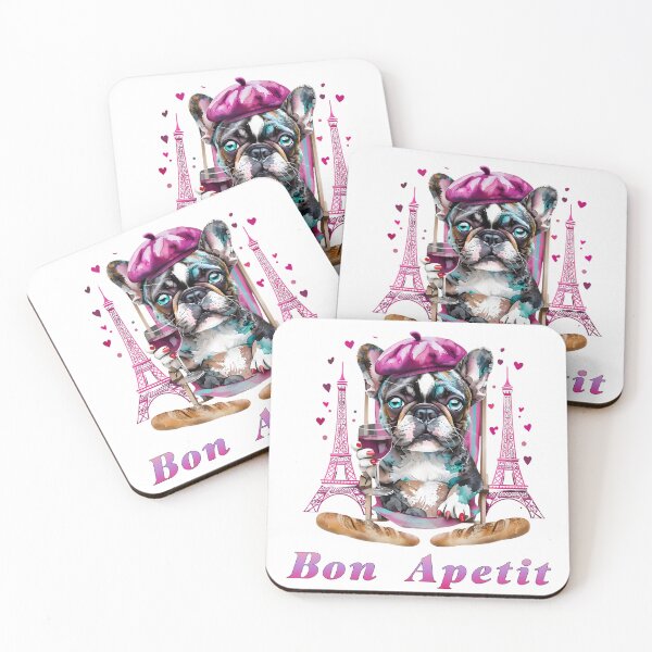 Item preview, Chic Parisian Frenchie Foodie designed and sold by ArtisticDesignsbyLinda.