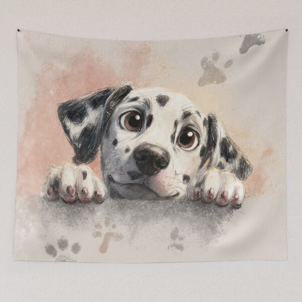 Item preview, Dalmatian Peeking over Wall 01 designed and sold by Elisabeth Lucas.