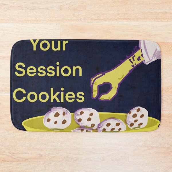 Item preview, cybersecurity beware session cookie hijacking protect your cookies showing a hand stealing from a bowl cookies  designed and sold by empressbat merch.