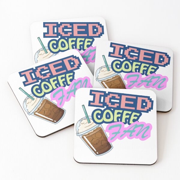 Item preview, Ice Coffee Fan: Cool Caffeine Lover Retro Aesthetic designed and sold by Akarshani  Rumeshika.