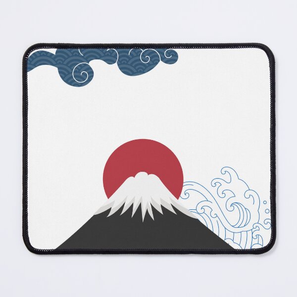 Item preview, Mount Fuji Sakura Red Sun - Minimalist Japanese Art Print designed and sold by totodu84.