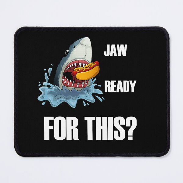 Item preview, Hot Dog Shark T-Shirt – Jaw Ready For This? designed and sold by LarryMBrown.