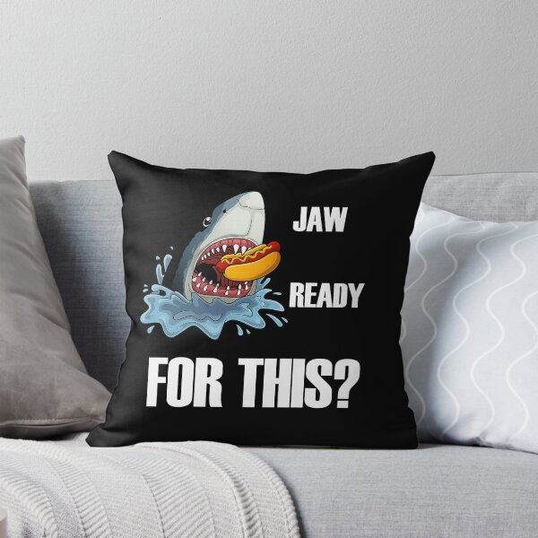 Item preview, Hot Dog Shark T-Shirt – Jaw Ready For This? designed and sold by LarryMBrown.