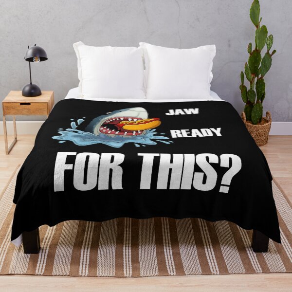 Item preview, Hot Dog Shark T-Shirt – Jaw Ready For This? designed and sold by LarryMBrown.