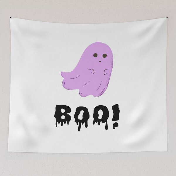 Item preview, Boo! Cute Pink Halloween Ghost  designed and sold by Crap Fairy.