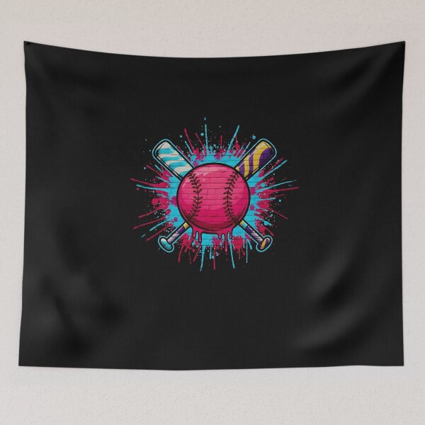 Item preview, Pink Drip Baseball  designed and sold by MOHITSALVI.
