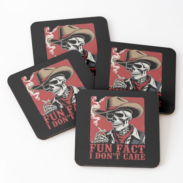 Item preview, Fun Fact I Don't Care Funny Skeleton Sarcastic Cowboy designed and sold by JonBarnes22.