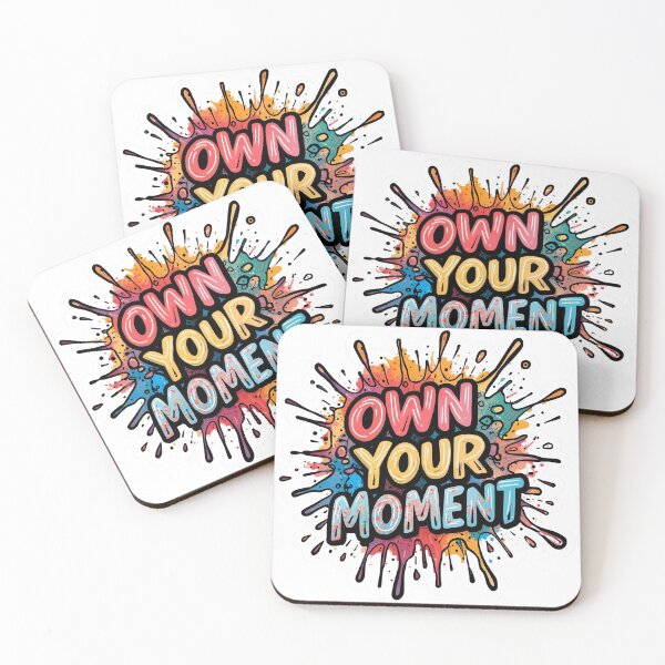 Item preview, Own Your Moments – Inspirational Splash Art Typography designed and sold by Lumive.