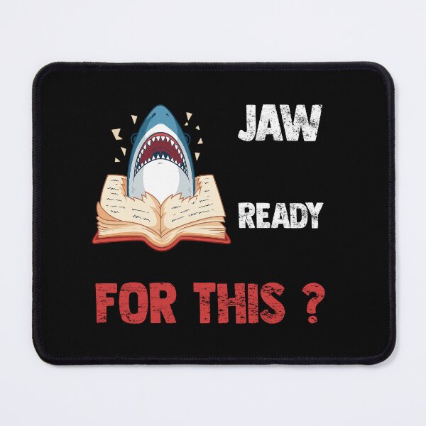Item preview, Shark in Book T-Shirt – Jaw Ready For This? designed and sold by LarryMBrown.