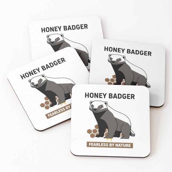 Item preview, Honey Badger: Fearless by Nature - Wild Animal Spirit Design designed and sold by EverBranz-stor.