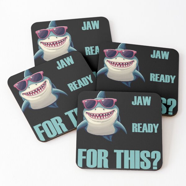 Item preview, Cool Shark T-Shirt – Jaw Ready For This? designed and sold by LarryMBrown.