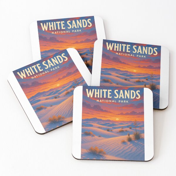 Item preview, White Sands National Park Sunset with Purple and Orange Sky designed and sold by Aryabek.