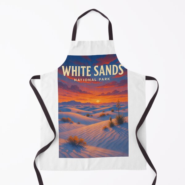 Item preview, White Sands National Park Sunset with Purple and Orange Sky designed and sold by Aryabek.