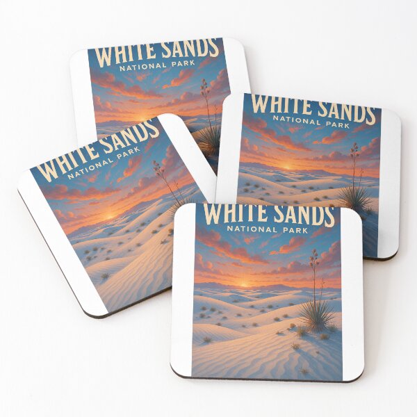 Item preview, White Sands National Park Sunrise over Rolling Dunes designed and sold by Aryabek.