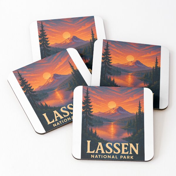 Item preview, Lassen National Park Mountain Sunset Over Alpine Lake designed and sold by Aryabek.