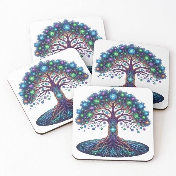 Item preview, Cosmic Tree of Life: Galactic Roots, Spiritual Swirls & Vibrant Energy designed and sold by MonaRose_Art.