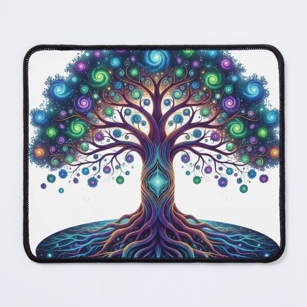 Item preview, Cosmic Tree of Life: Galactic Roots, Spiritual Swirls & Vibrant Energy designed and sold by MonaRose_Art.