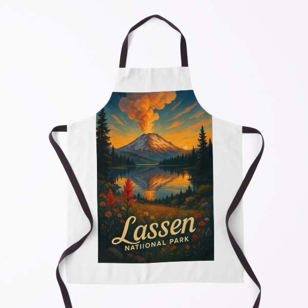 Item preview, Eruption at Lassen National Park with Wildflowers in Foreground designed and sold by Aryabek.