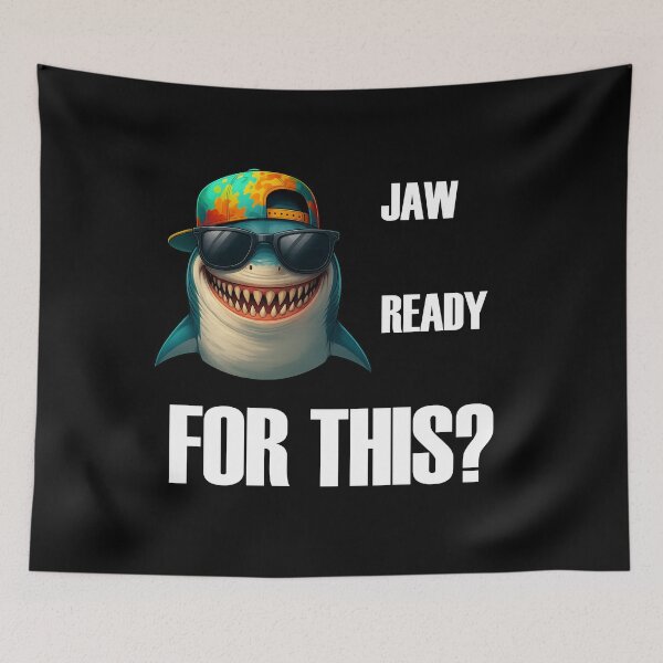 Item preview, Hip Shark T-Shirt – Jaw Ready For This? designed and sold by LarryMBrown.