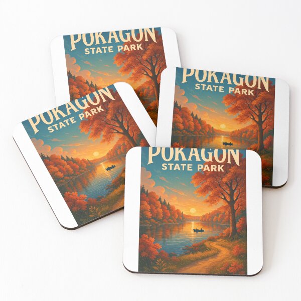 Item preview, Sunset Canoe Ride in Pokagon State Park, Indiana designed and sold by Aryabek.
